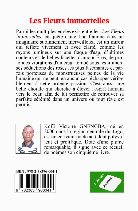 Dos de couverture de Les Fleurs immortelles